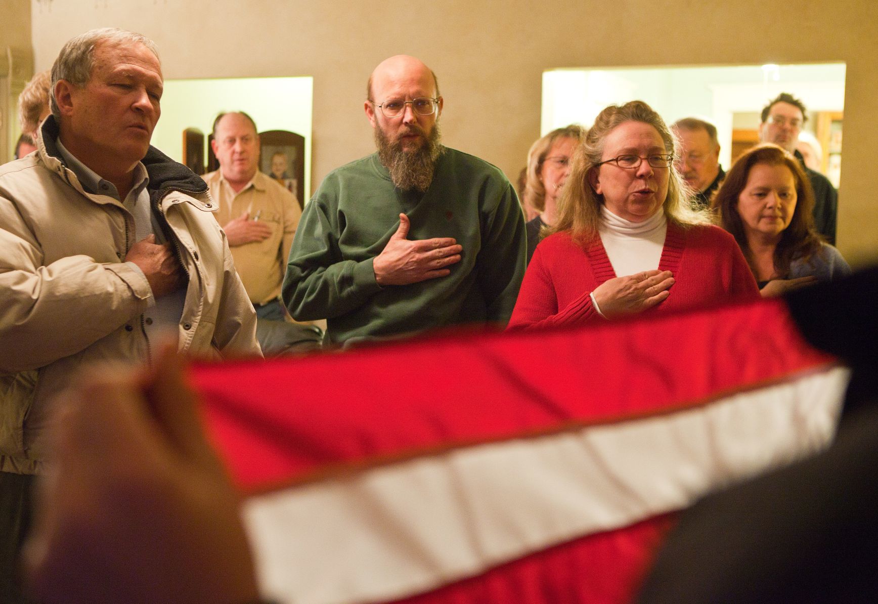 2012: Pledge of Allegiance at Silver City caucus